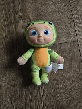 CoComelon JJ Dinosaur Plush Doll – Toddler Toy Green Dino Costume